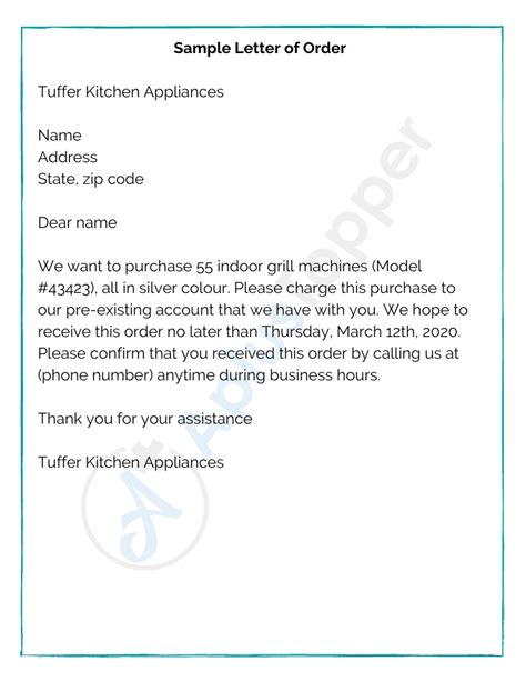 How to Order Latter.